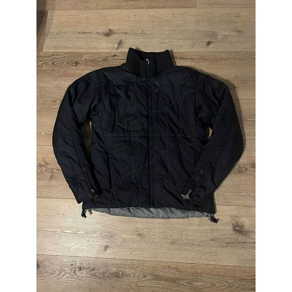 Mountain Hardwear Women’s Gray Black Full Zip Reversible Jacket Size Large - Picture 1 of 5